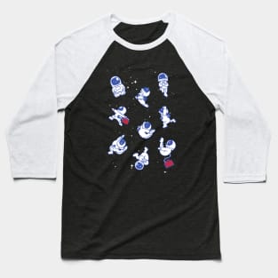 Astronaut Yoga Baseball T-Shirt